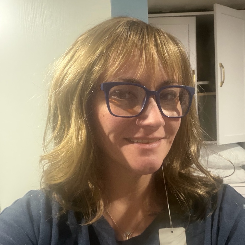Harmony wig by Envy wavy style with bangs New Toasted Sesame color
